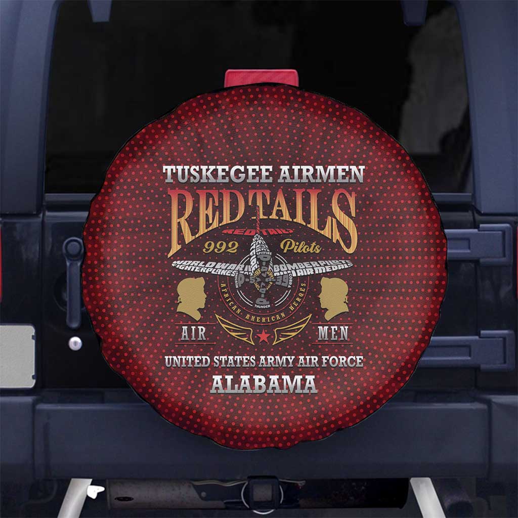 Red Tails Legacy Spare Tire Cover Tuskegee Airmen WWII Heroes LT15