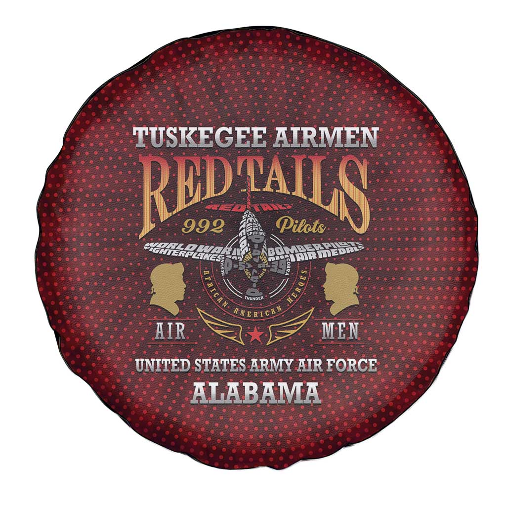 Red Tails Legacy Spare Tire Cover Tuskegee Airmen WWII Heroes LT15