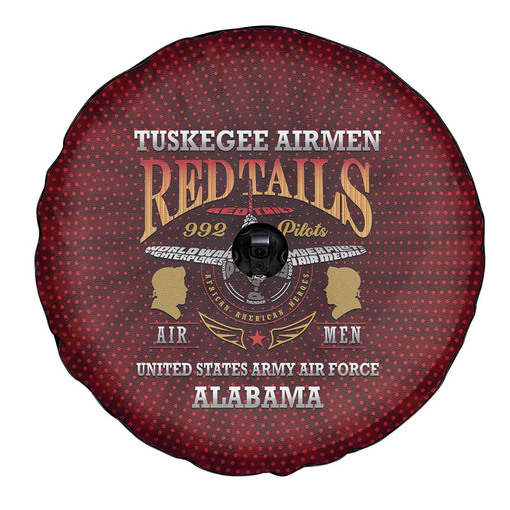 Red Tails Legacy Spare Tire Cover Tuskegee Airmen WWII Heroes LT15