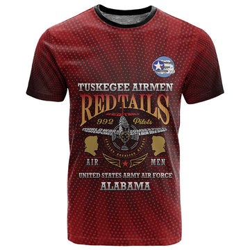 Personalized Tuskegee Red Tails Airmen T shirt WWII Legacy Tribute LT15