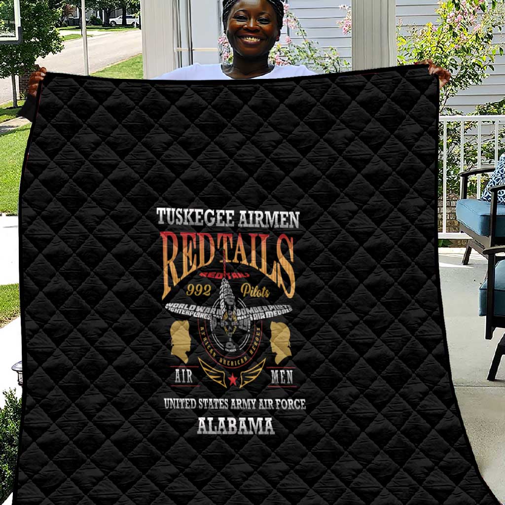 Red Tails Legacy Quilt WWII Legacy Tribute - Black Color LT15