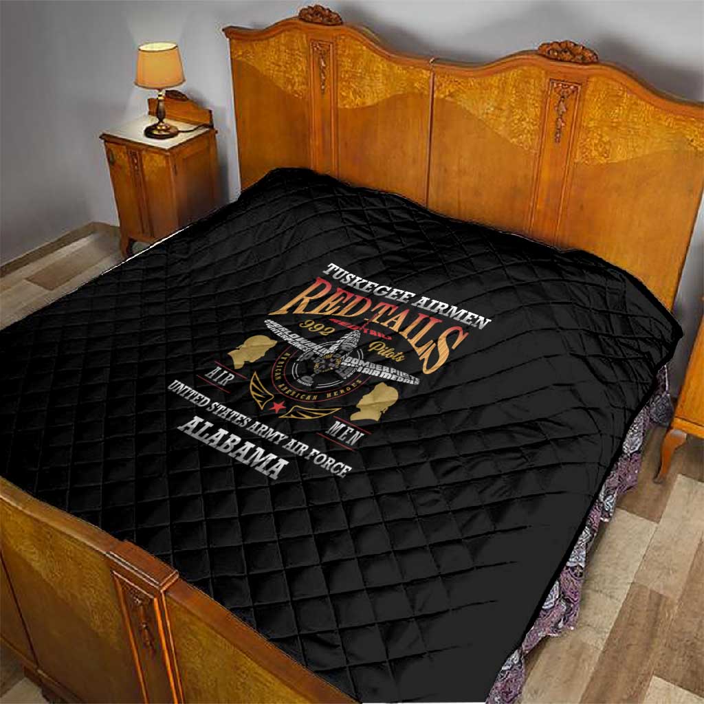 Red Tails Legacy Quilt WWII Legacy Tribute - Black Color LT15