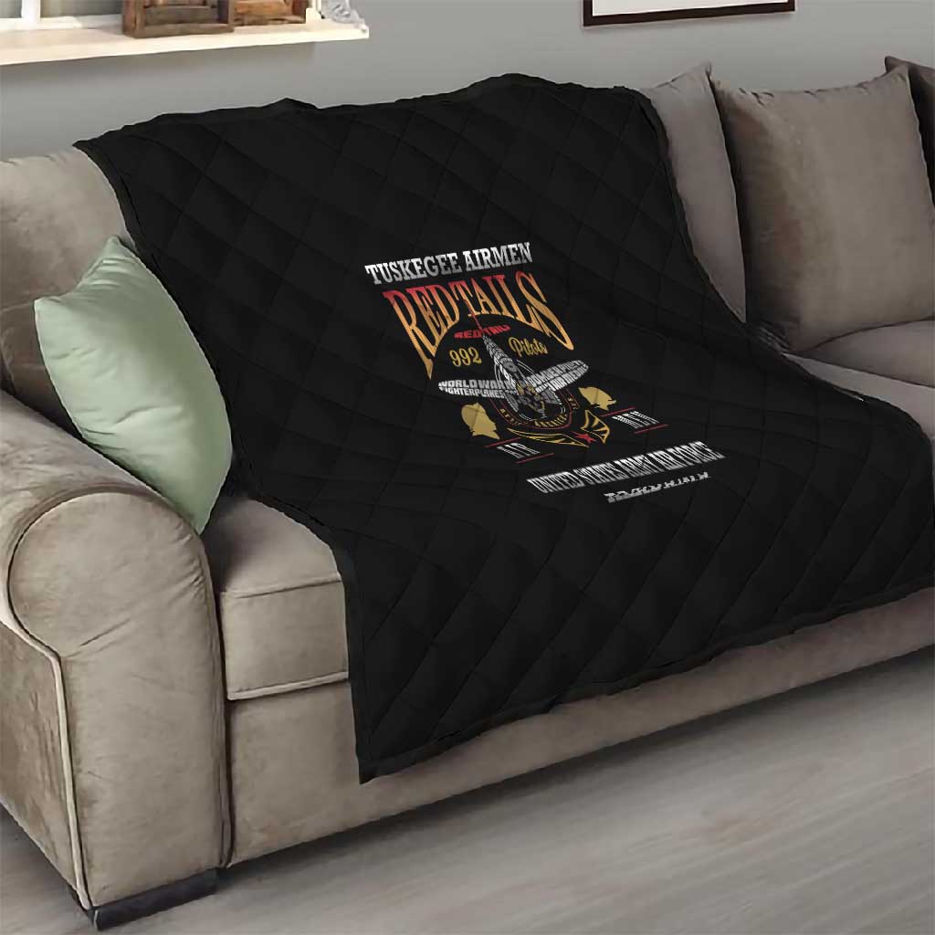 Red Tails Legacy Quilt WWII Legacy Tribute - Black Color LT15