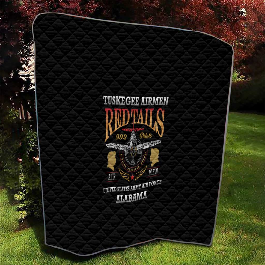 Red Tails Legacy Quilt WWII Legacy Tribute - Black Color LT15