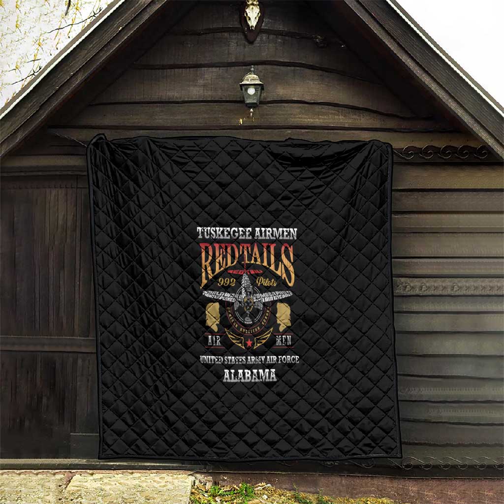 Red Tails Legacy Quilt WWII Legacy Tribute - Black Color LT15