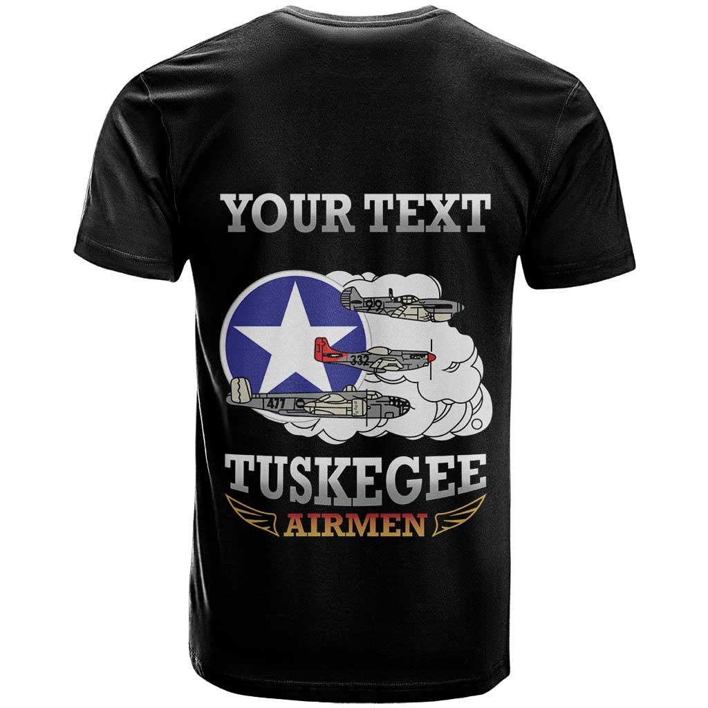 Personalized Red Tails Legacy T shirt WWII Legacy Tribute - Black Color LT15