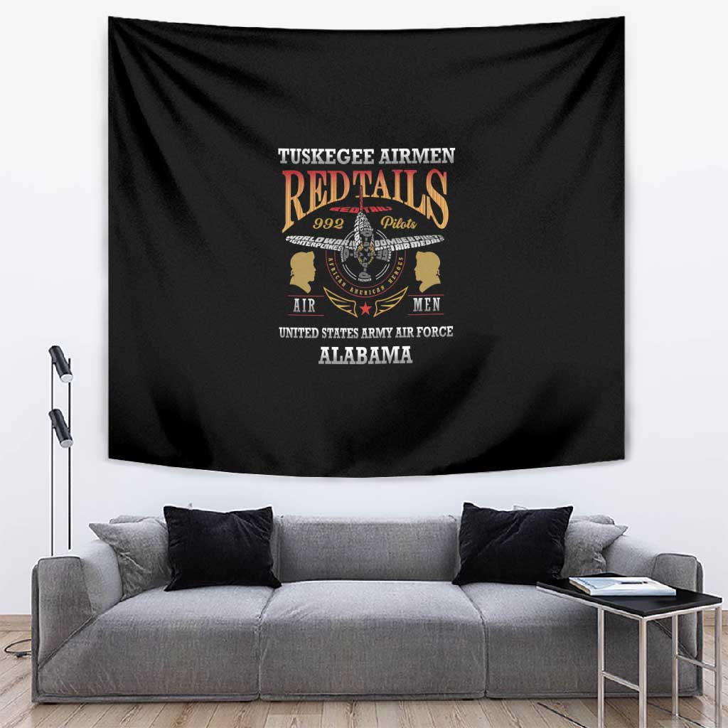 Red Tails Legacy Tapestry WWII Legacy Tribute - Black Color LT15