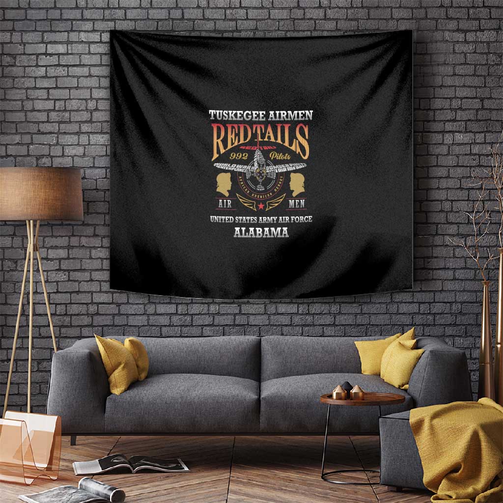 Red Tails Legacy Tapestry WWII Legacy Tribute - Black Color LT15