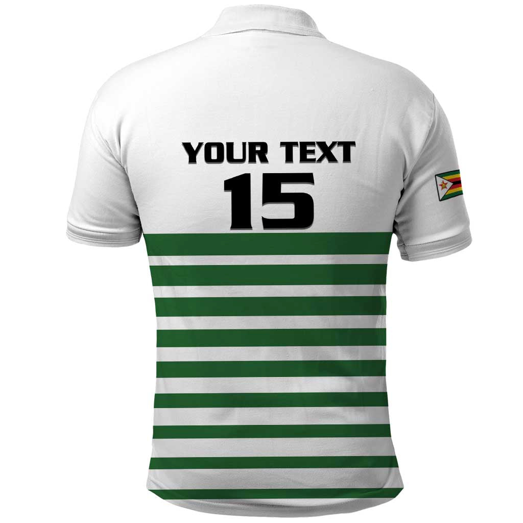 Zimbabwe Rugby Sevens Custom Polo Shirt Go Cheetahs Go LT15