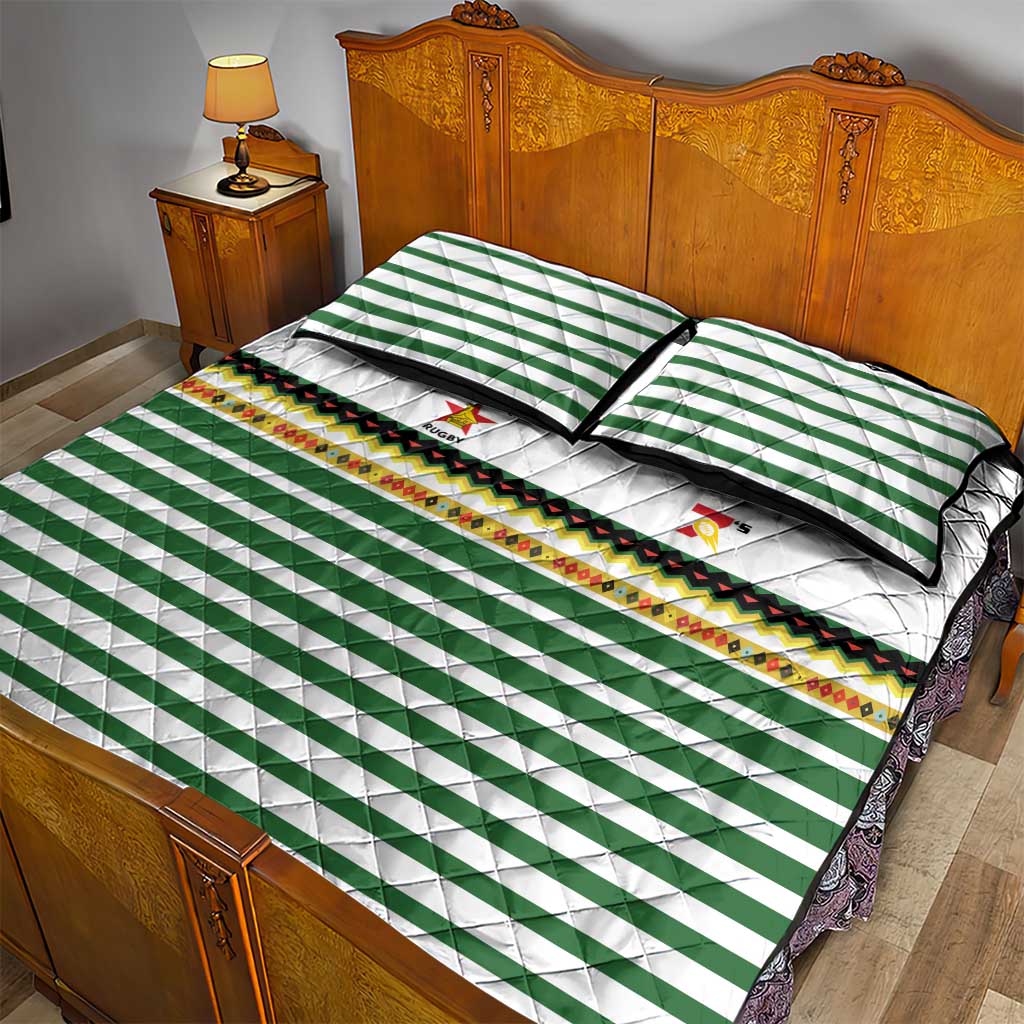 Zimbabwe Rugby Sevens Quilt Bed Set Go Cheetahs LT15