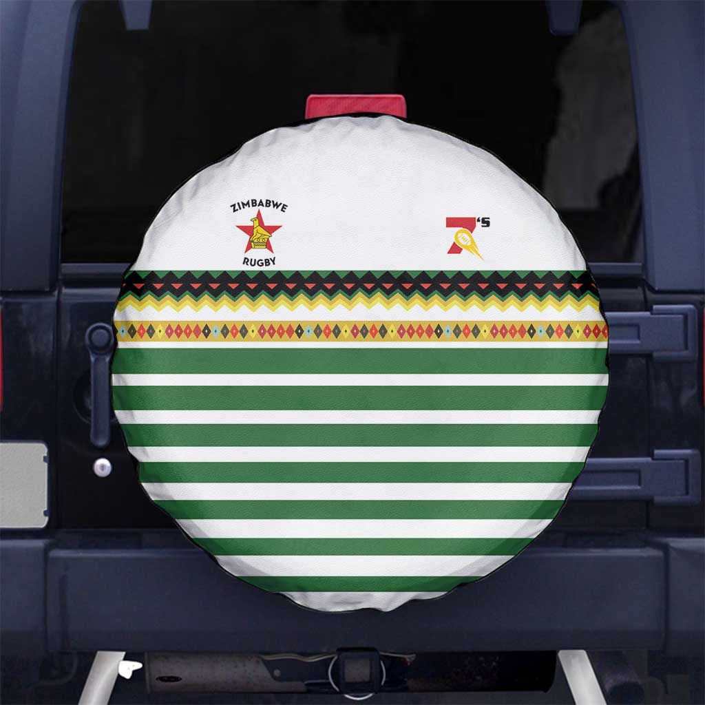 Zimbabwe Rugby Sevens Spare Tire Cover Go Cheetahs Go LT15