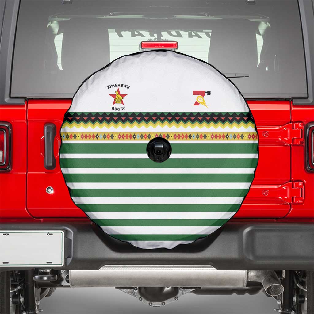 Zimbabwe Rugby Sevens Spare Tire Cover Go Cheetahs Go LT15
