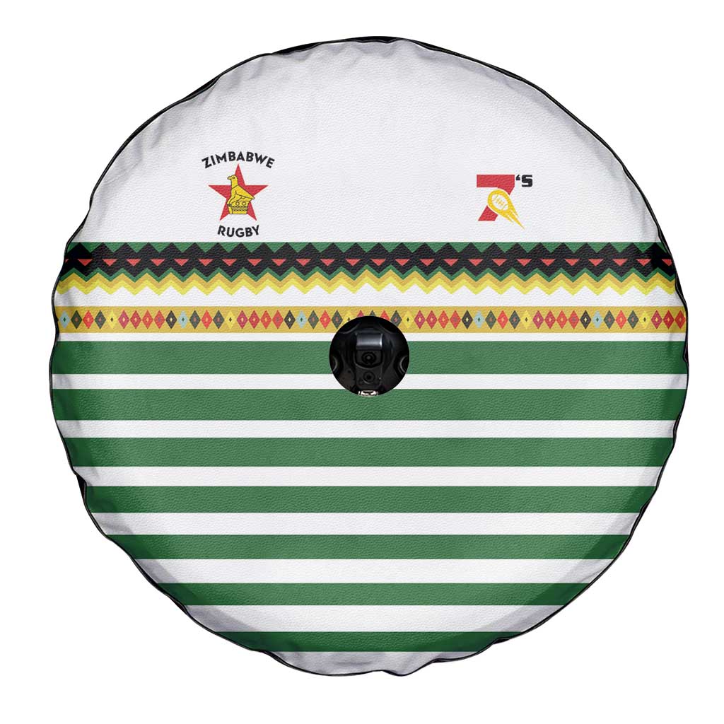 Zimbabwe Rugby Sevens Spare Tire Cover Go Cheetahs Go LT15