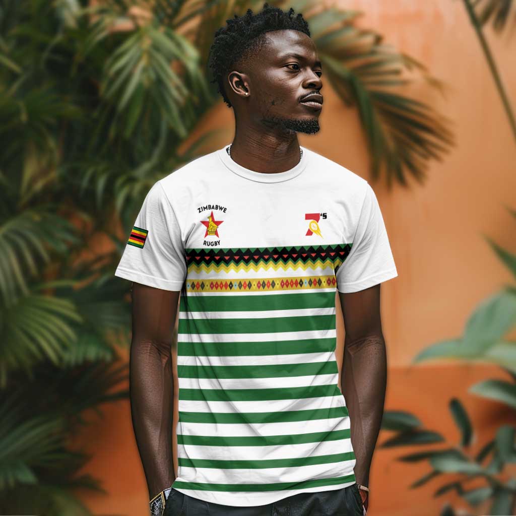 Zimbabwe Rugby Sevens Custom T shirt Go Cheetahs LT15