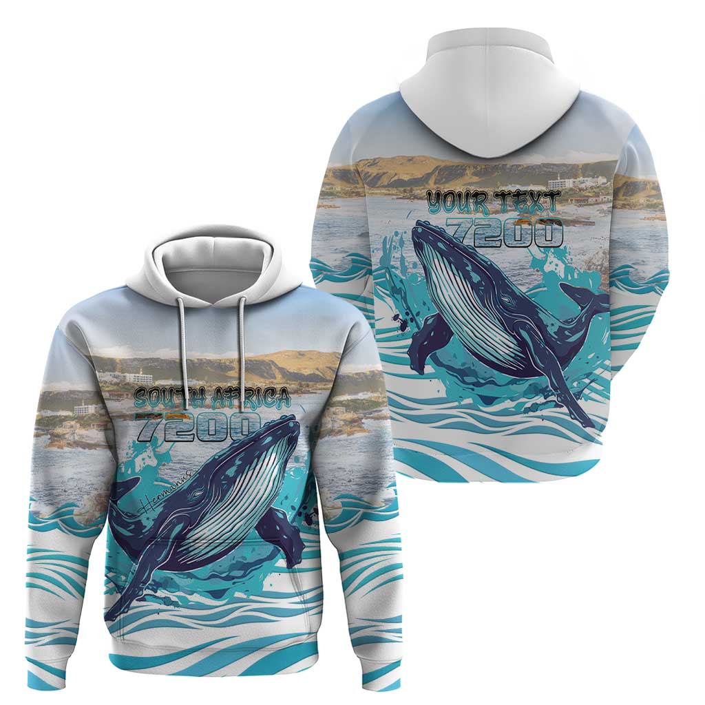 Personalized South Africa Whale Hoodie Hermanus Fest LT15