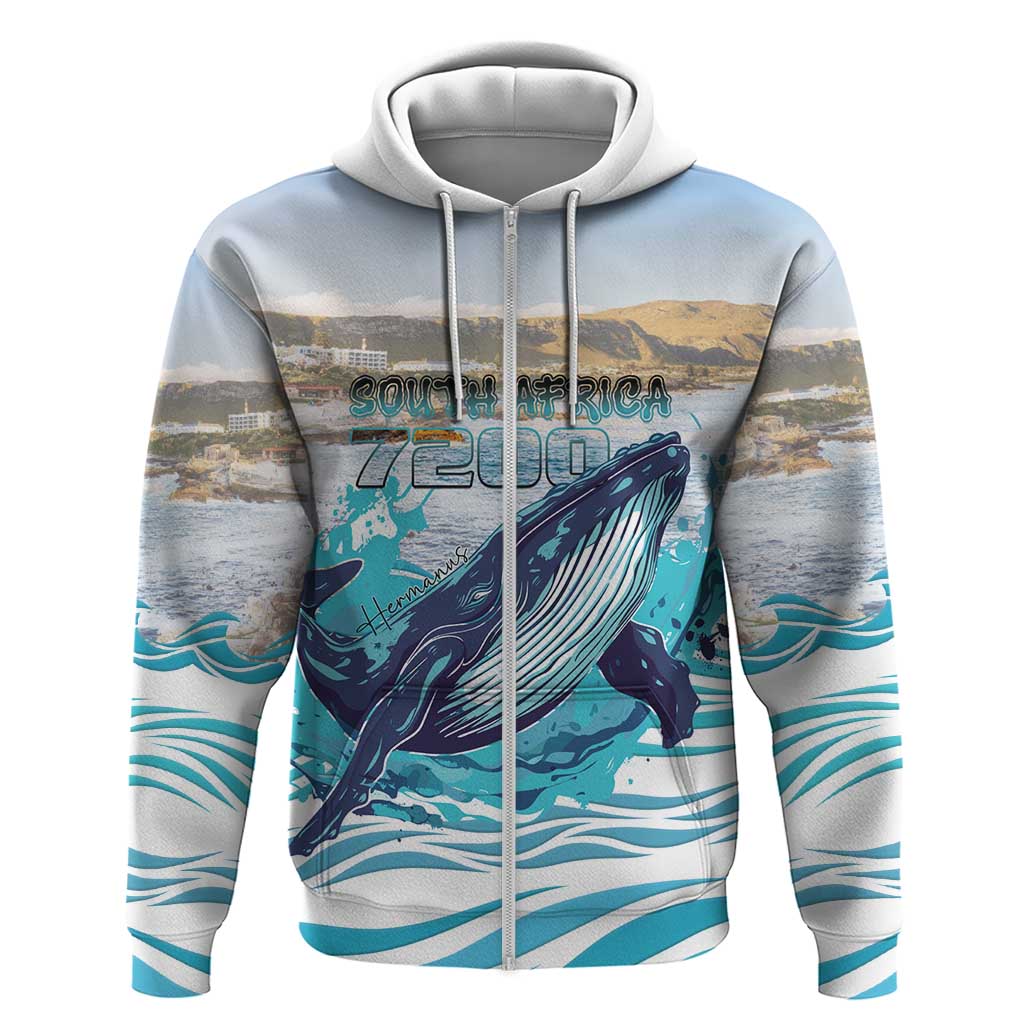 Personalized South Africa Whale Hoodie Hermanus Fest LT15