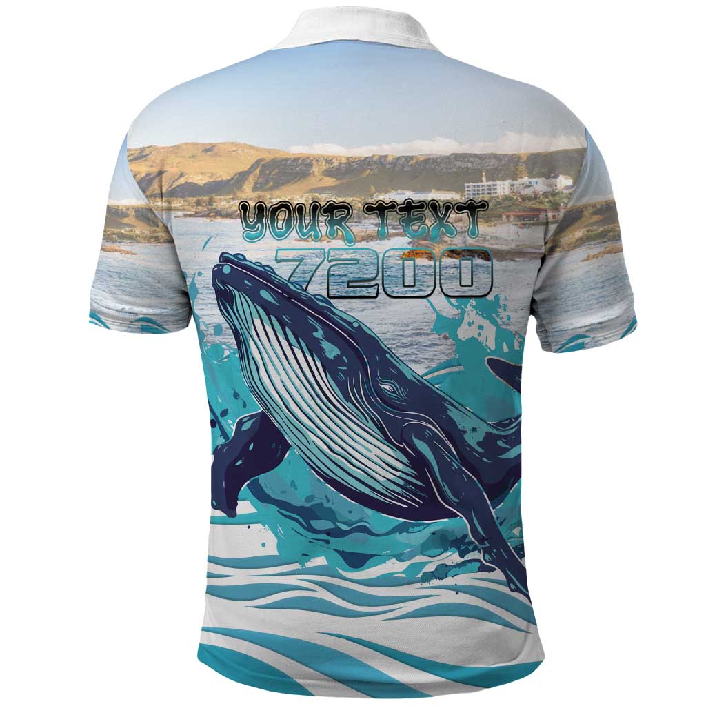 Personalized South Africa Whale Polo Shirt Hermanus Fest LT15