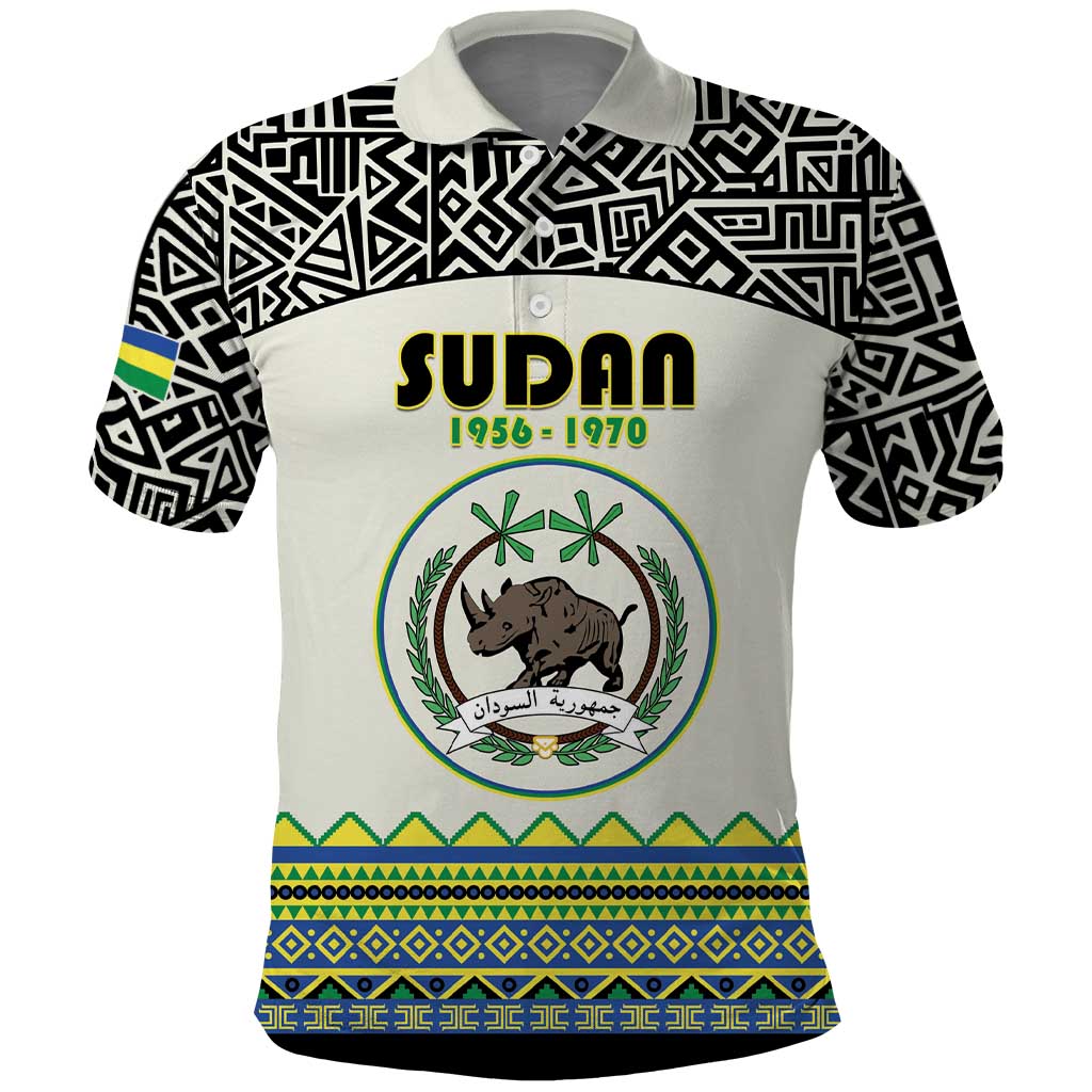 Personalized Sudan 1956-1970 Polo Shirt With African Pattern LT15
