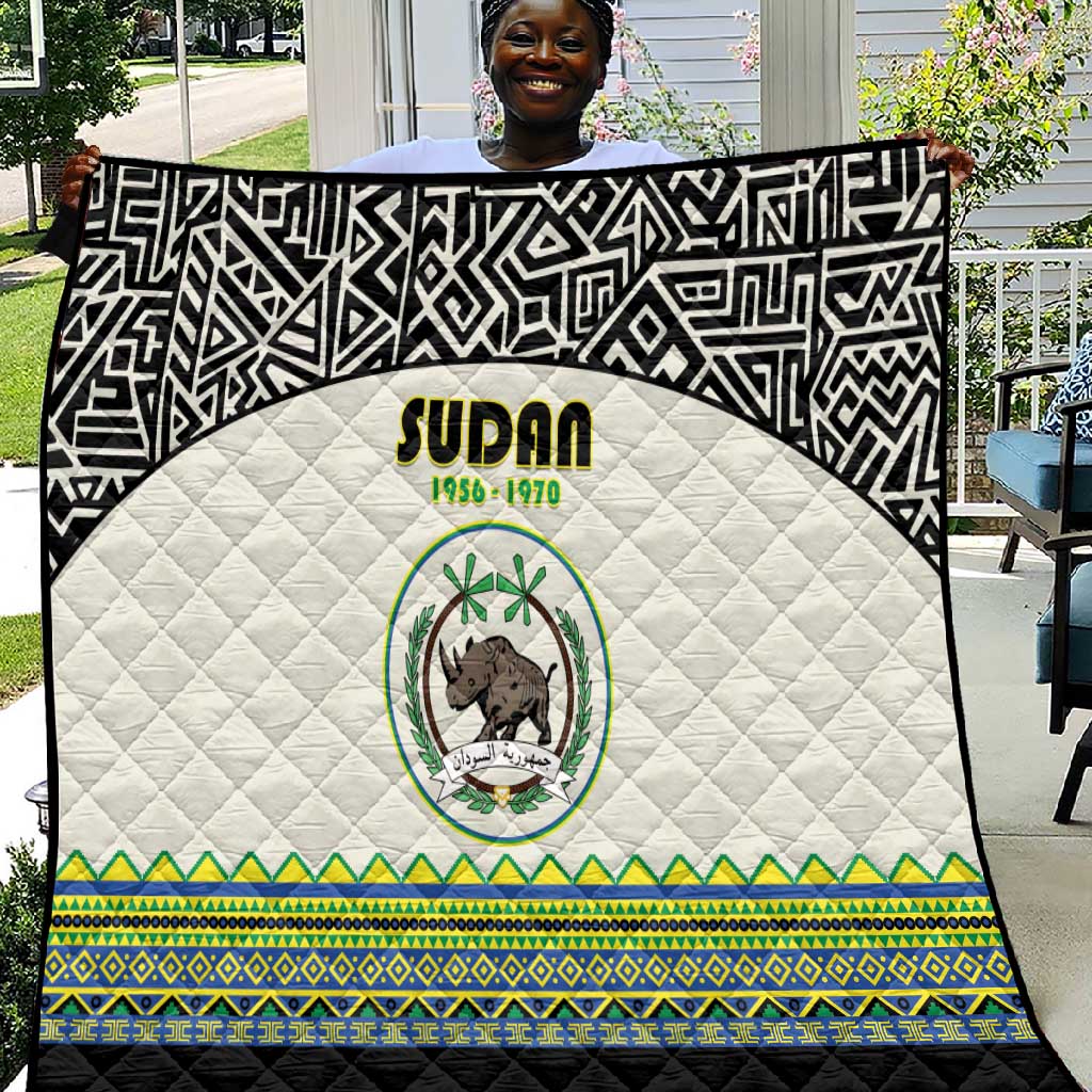 Sudan Quilt Coat Of Arms 1956-1970 With African Pattern LT15