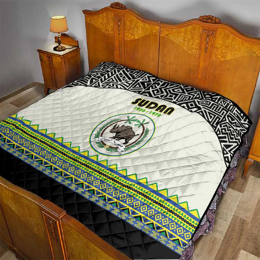 Sudan Quilt Coat Of Arms 1956-1970 With African Pattern LT15