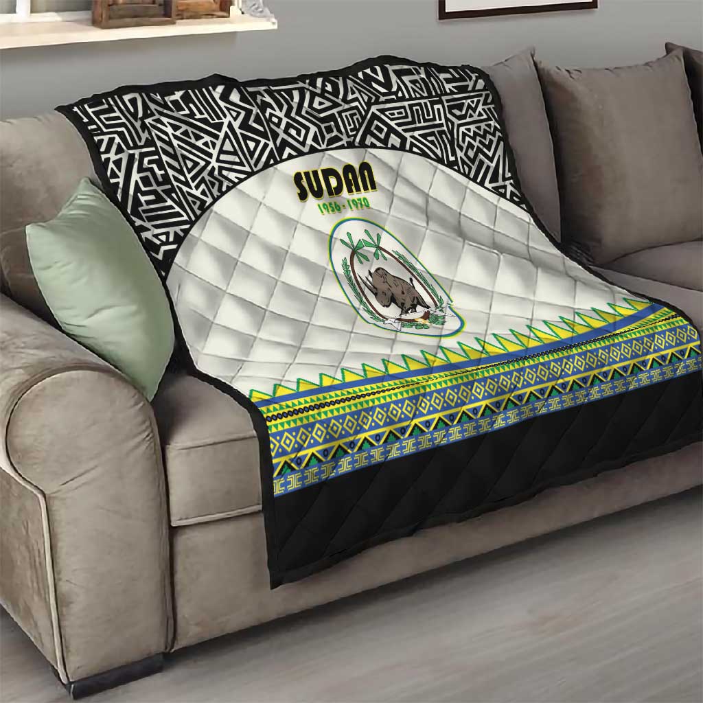Sudan Quilt Coat Of Arms 1956-1970 With African Pattern LT15
