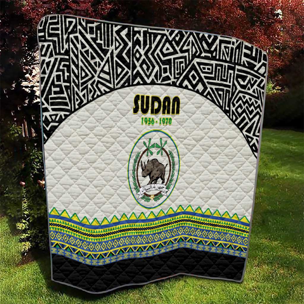 Sudan Quilt Coat Of Arms 1956-1970 With African Pattern LT15