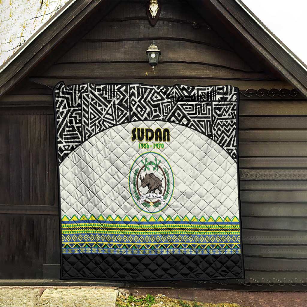 Sudan Quilt Coat Of Arms 1956-1970 With African Pattern LT15