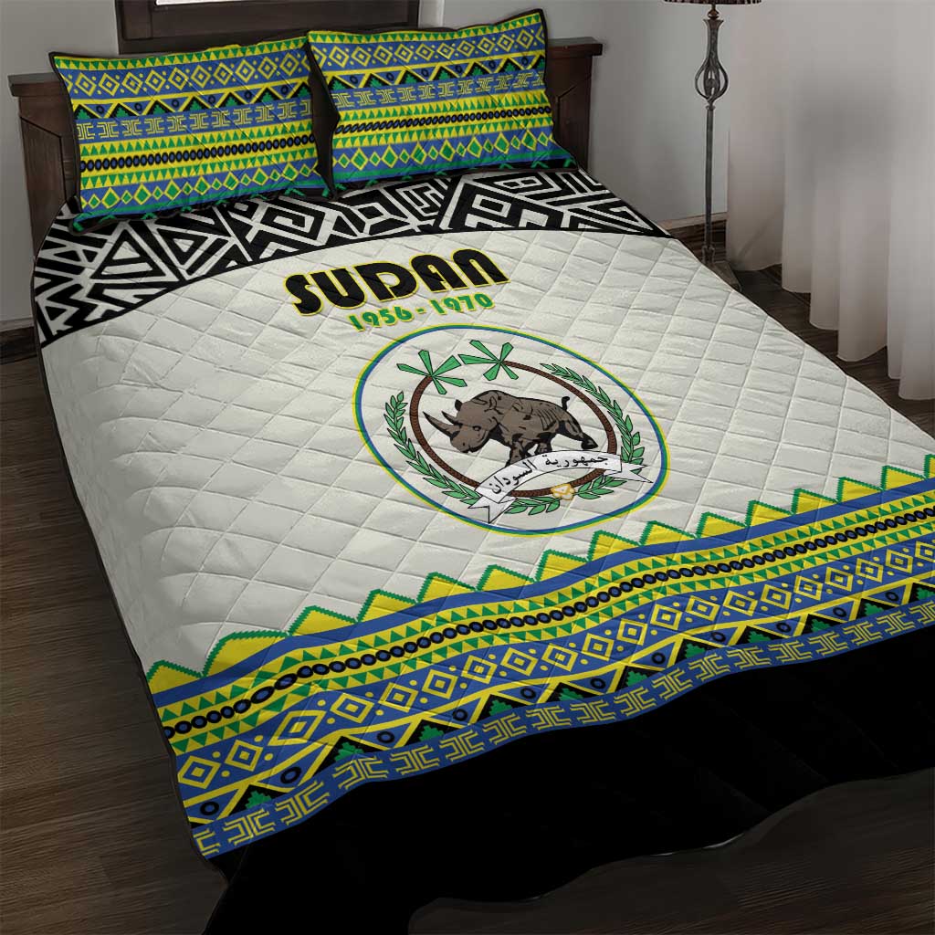 Sudan Quilt Bed Set Coat Of Arms 1956-1970 With African Pattern LT15