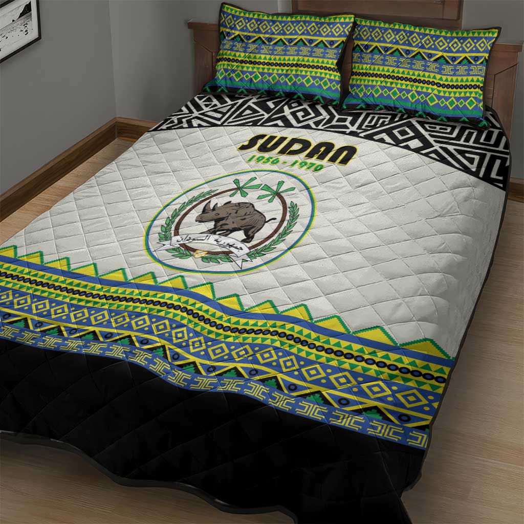 Sudan Quilt Bed Set Coat Of Arms 1956-1970 With African Pattern LT15