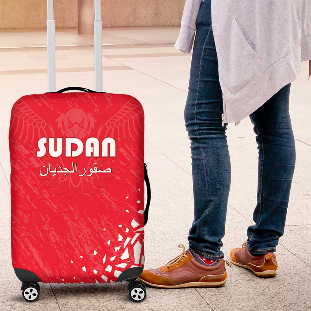 Sudan Football Luggage Cover Come On Falcons of Jediane LT15