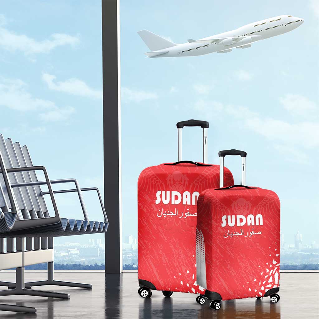 Sudan Football Luggage Cover Come On Falcons of Jediane LT15