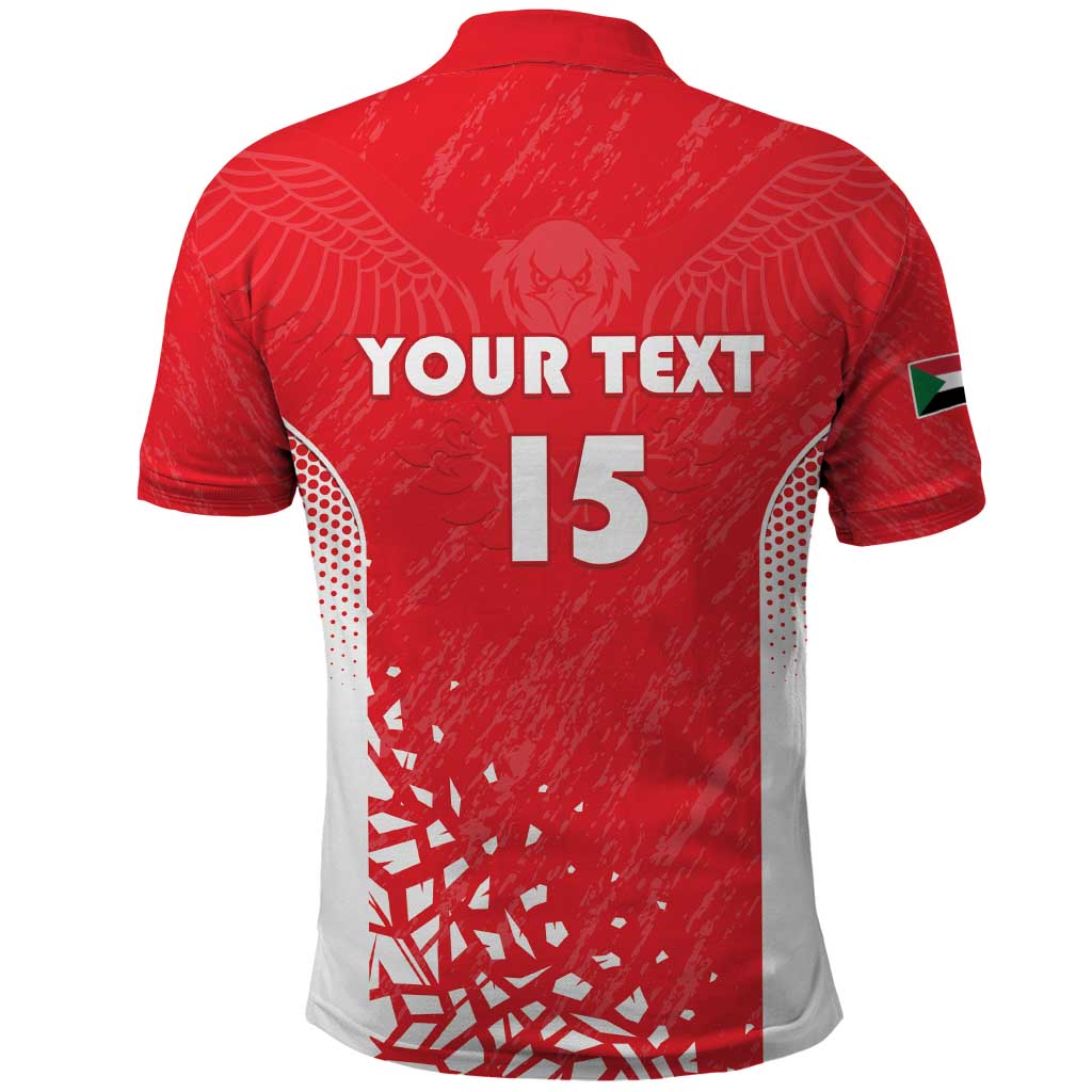 Custom Sudan Football Polo Shirt Come On Falcons of Jediane LT15