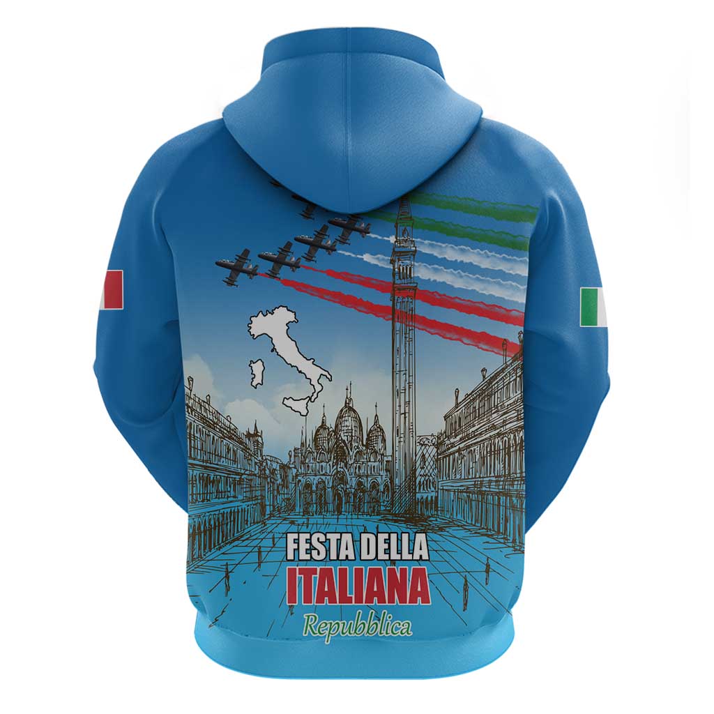 Italy Republic Day Hoodie Festa della Repubblica with Frecce Tricolori LT17