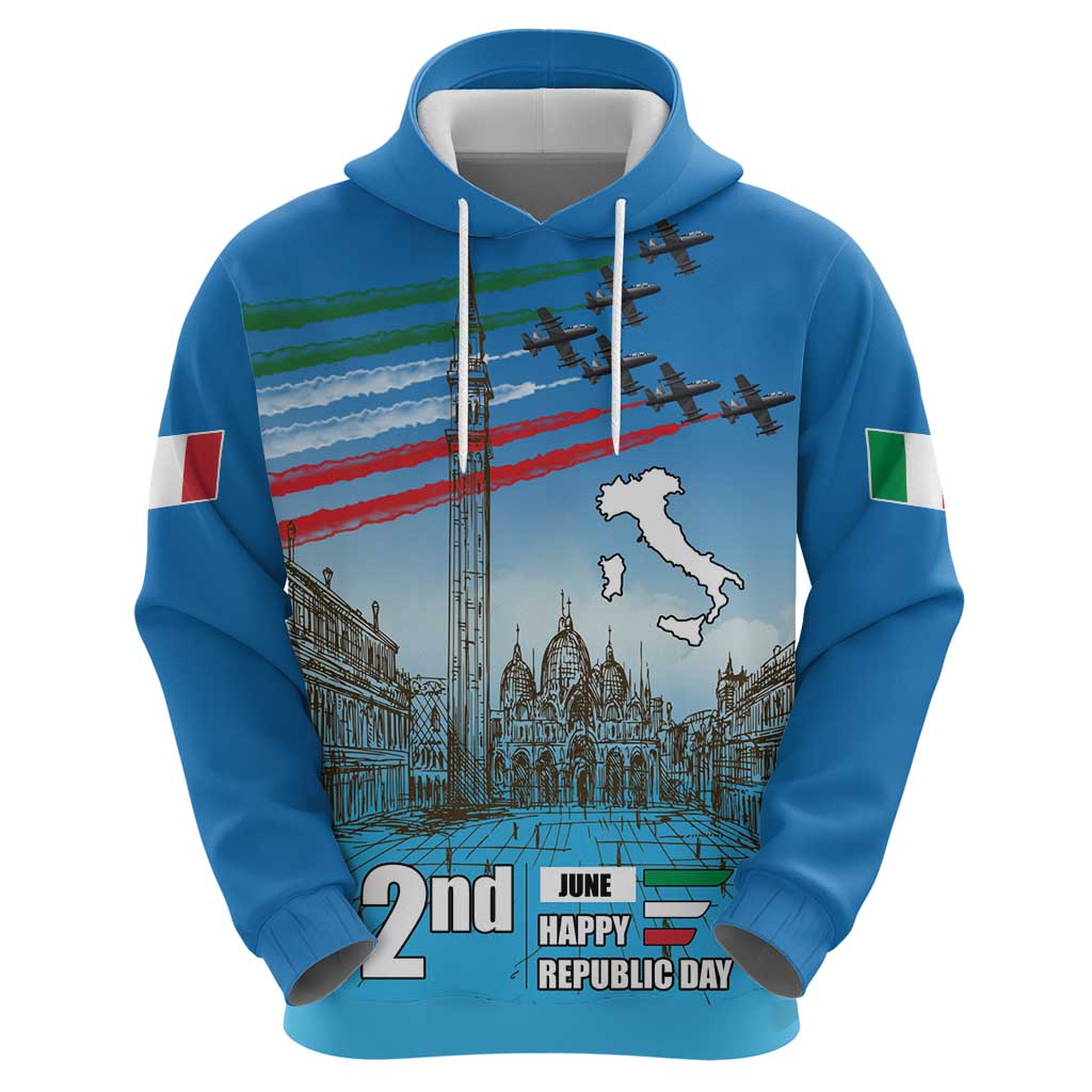 Italy Republic Day Hoodie Festa della Repubblica with Frecce Tricolori LT17