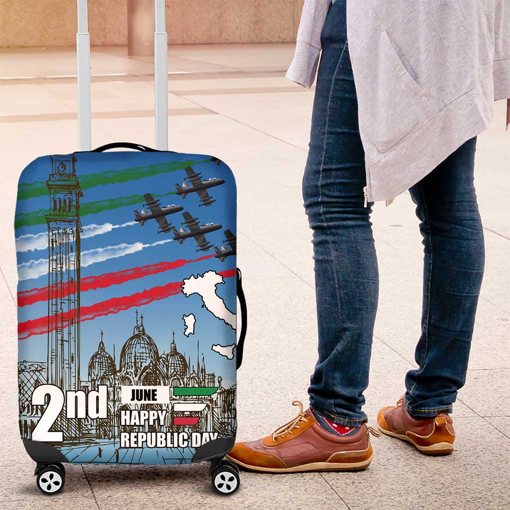 Italy Republic Day Luggage Cover Festa della Repubblica with Frecce Tricolori LT17