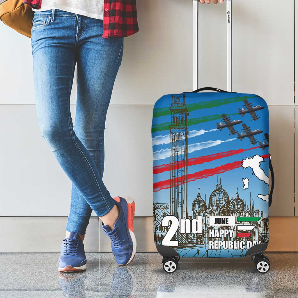 Italy Republic Day Luggage Cover Festa della Repubblica with Frecce Tricolori LT17