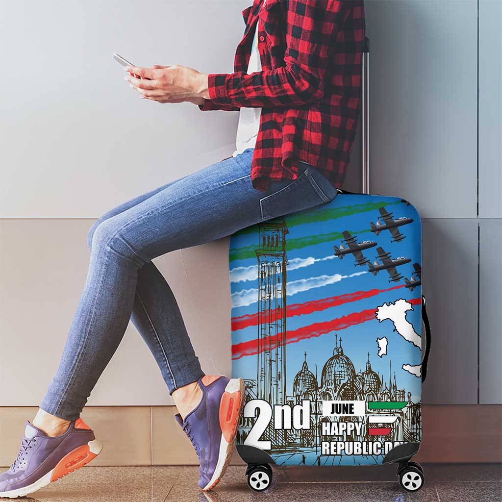 Italy Republic Day Luggage Cover Festa della Repubblica with Frecce Tricolori LT17