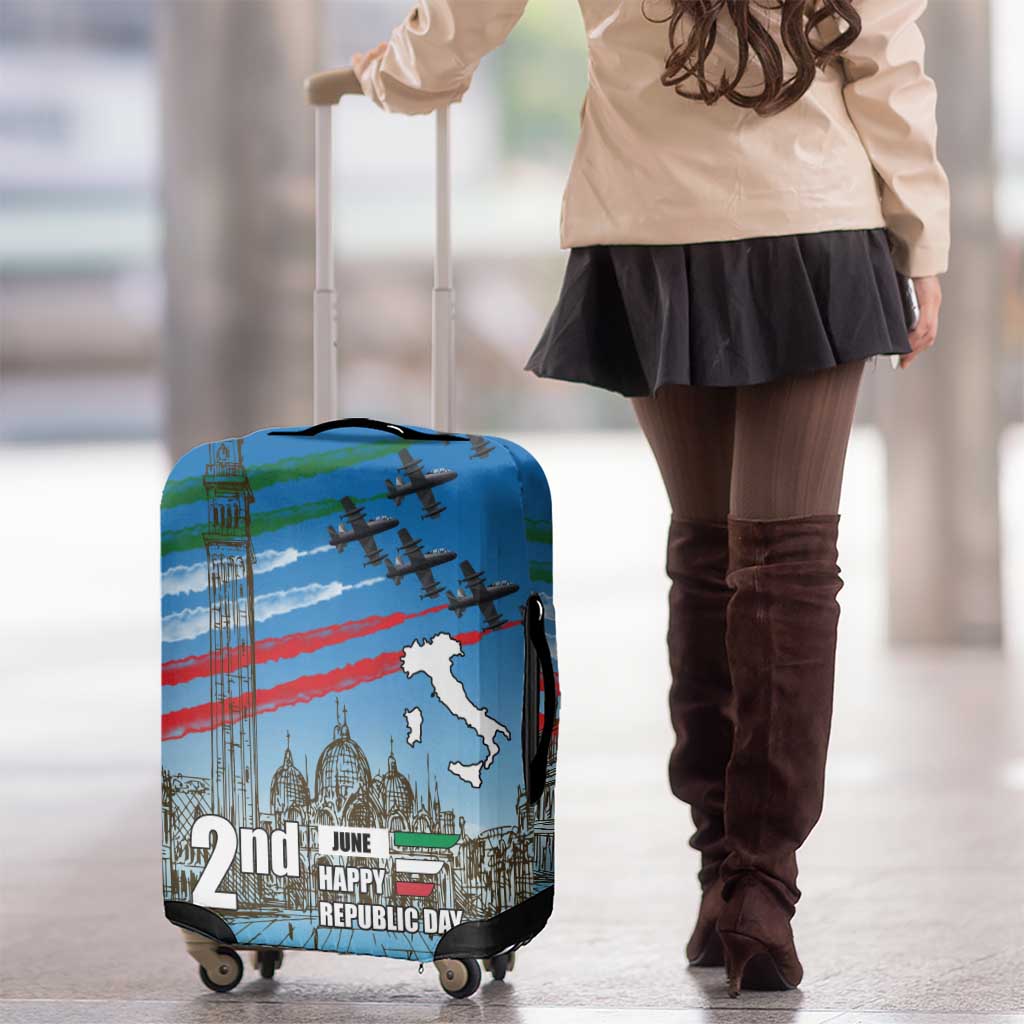Italy Republic Day Luggage Cover Festa della Repubblica with Frecce Tricolori LT17