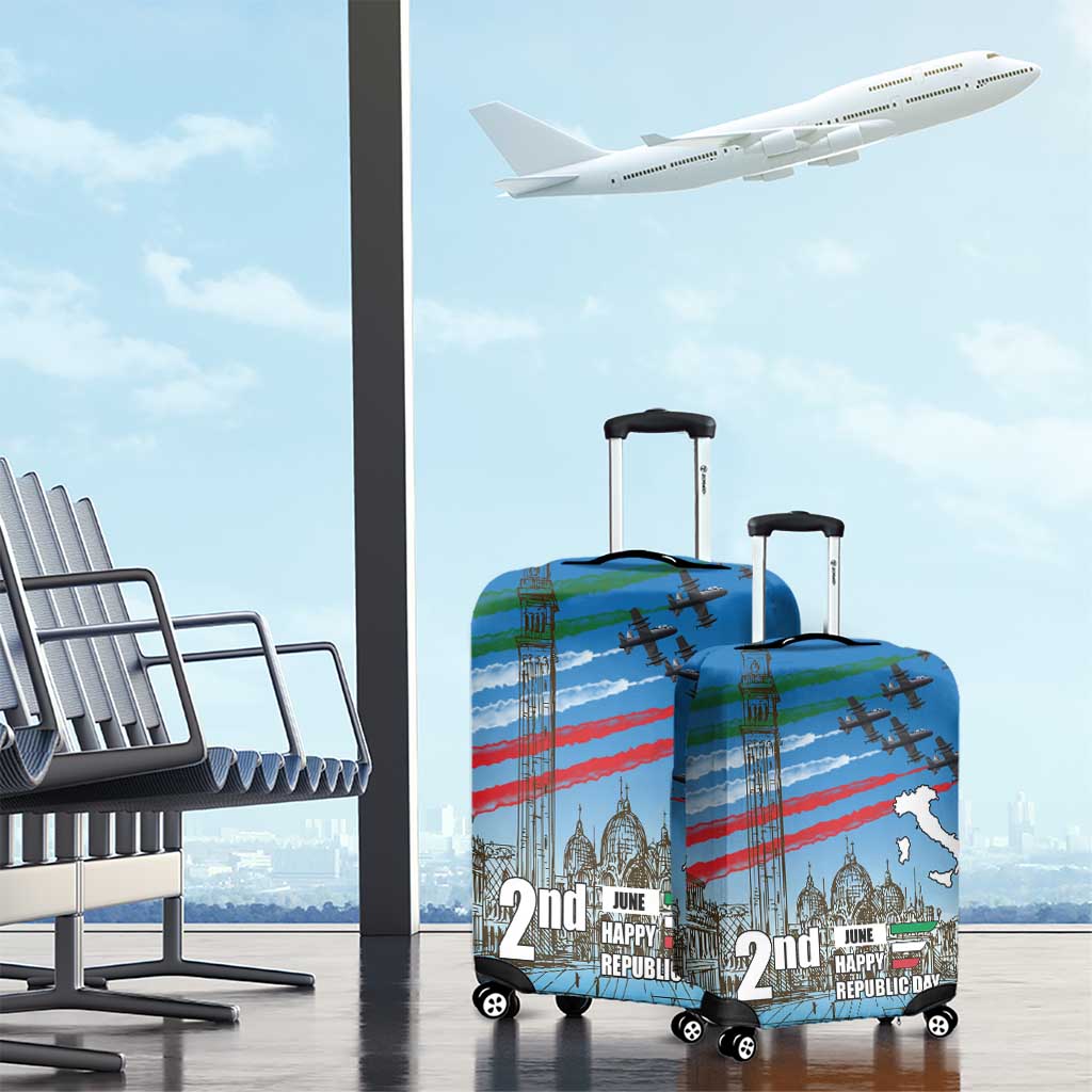 Italy Republic Day Luggage Cover Festa della Repubblica with Frecce Tricolori LT17