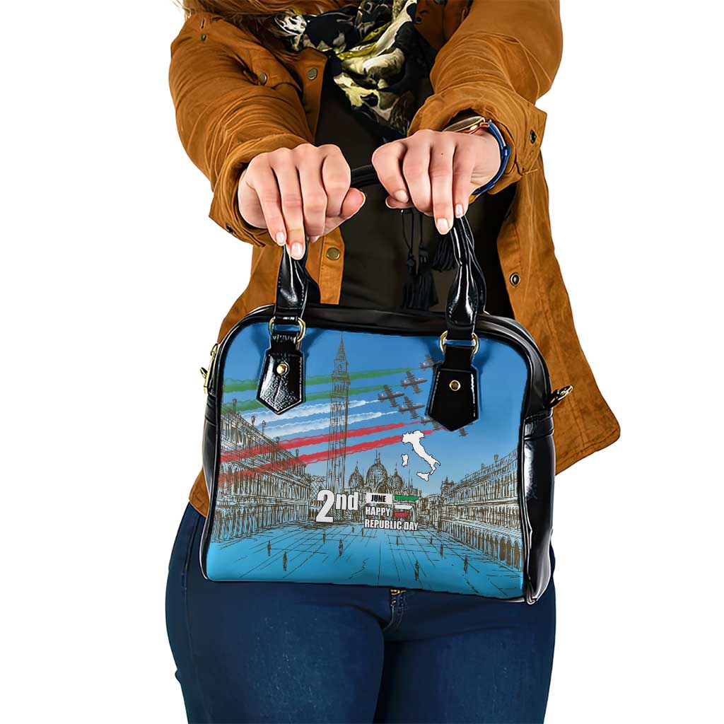 Italy Republic Day Shoulder Handbag Festa della Repubblica with Frecce Tricolori LT17