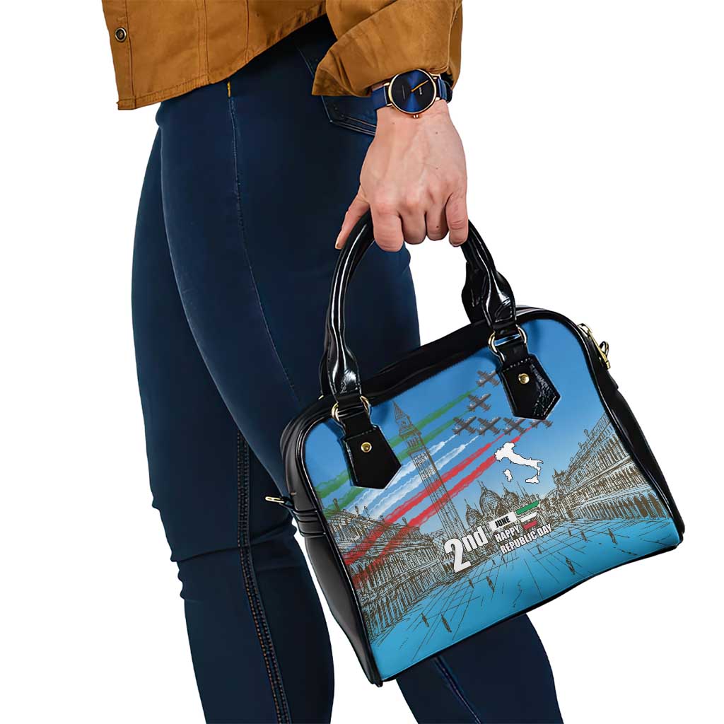 Italy Republic Day Shoulder Handbag Festa della Repubblica with Frecce Tricolori LT17
