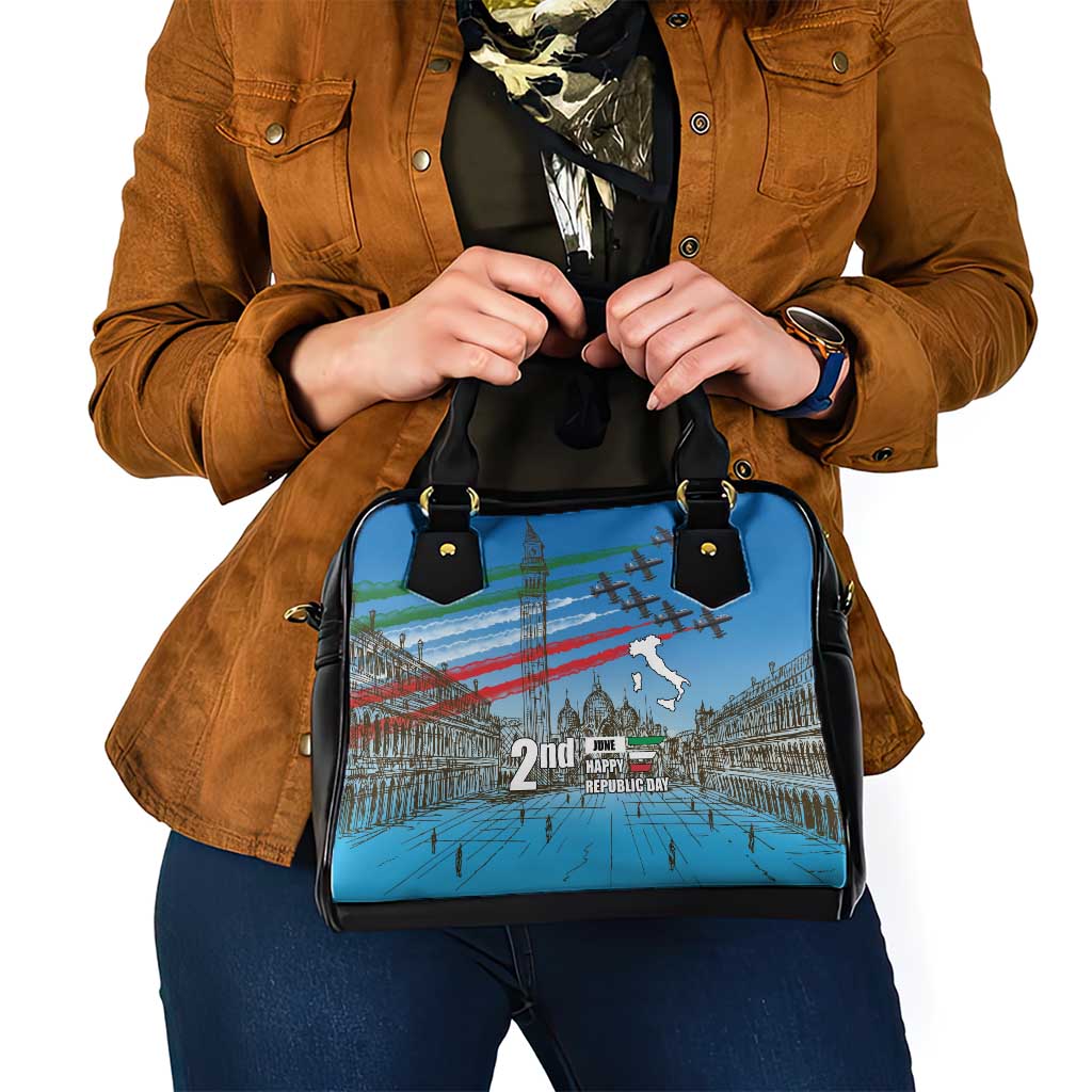 Italy Republic Day Shoulder Handbag Festa della Repubblica with Frecce Tricolori LT17