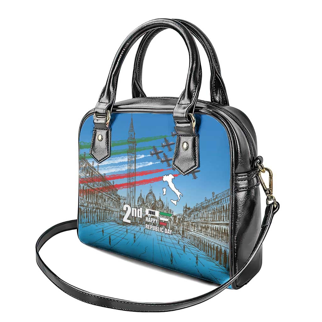 Italy Republic Day Shoulder Handbag Festa della Repubblica with Frecce Tricolori LT17