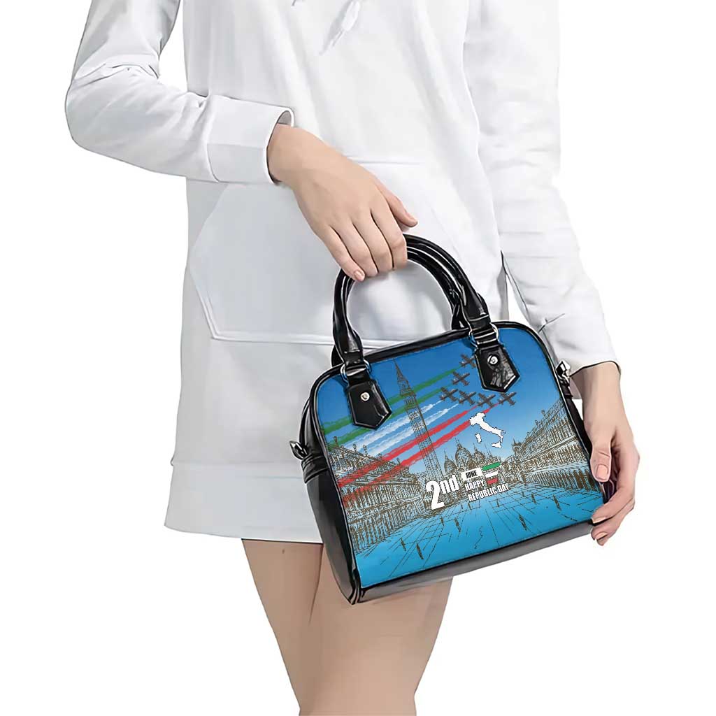 Italy Republic Day Shoulder Handbag Festa della Repubblica with Frecce Tricolori LT17