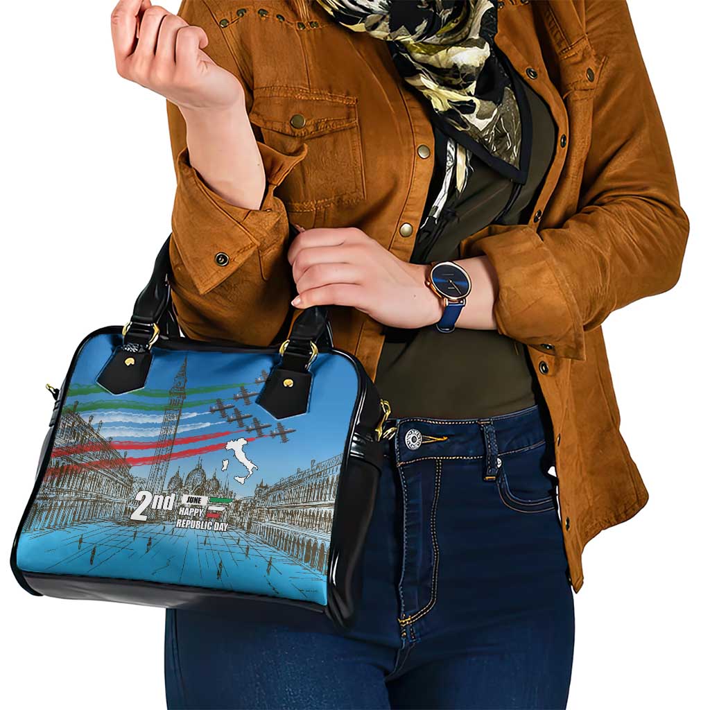 Italy Republic Day Shoulder Handbag Festa della Repubblica with Frecce Tricolori LT17