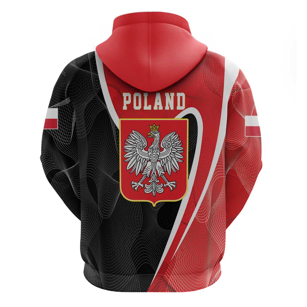 Poland White Crowned Eagle Hoodie Rzeczpospolita Polska LT17