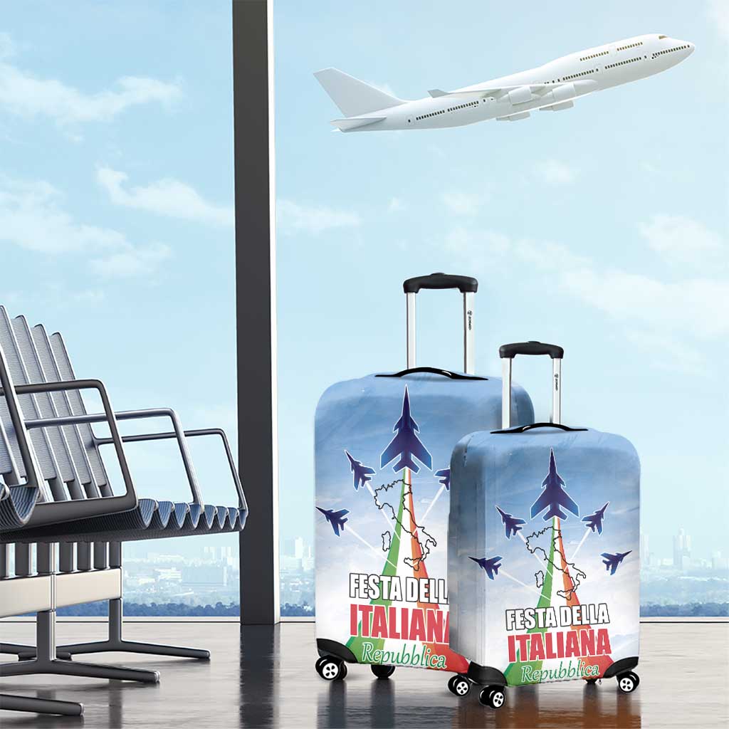 Italy Festa della Repubblica Luggage Cover Frecce Tricolori with Dove LT17