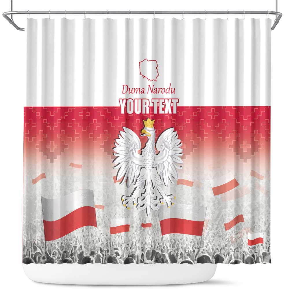 Polish Flag Day Personalized Shower Curtain Duma Narodu 2nd May LT17