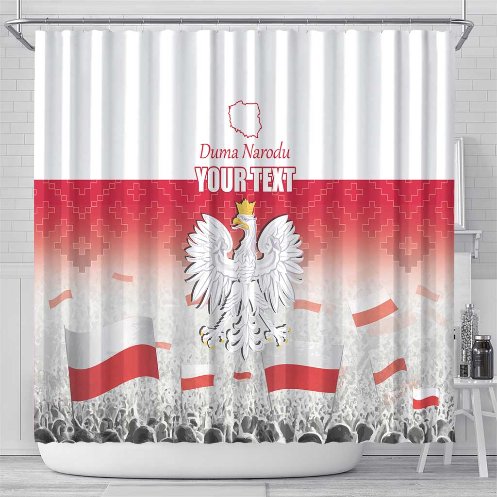 Polish Flag Day Personalized Shower Curtain Duma Narodu 2nd May LT17