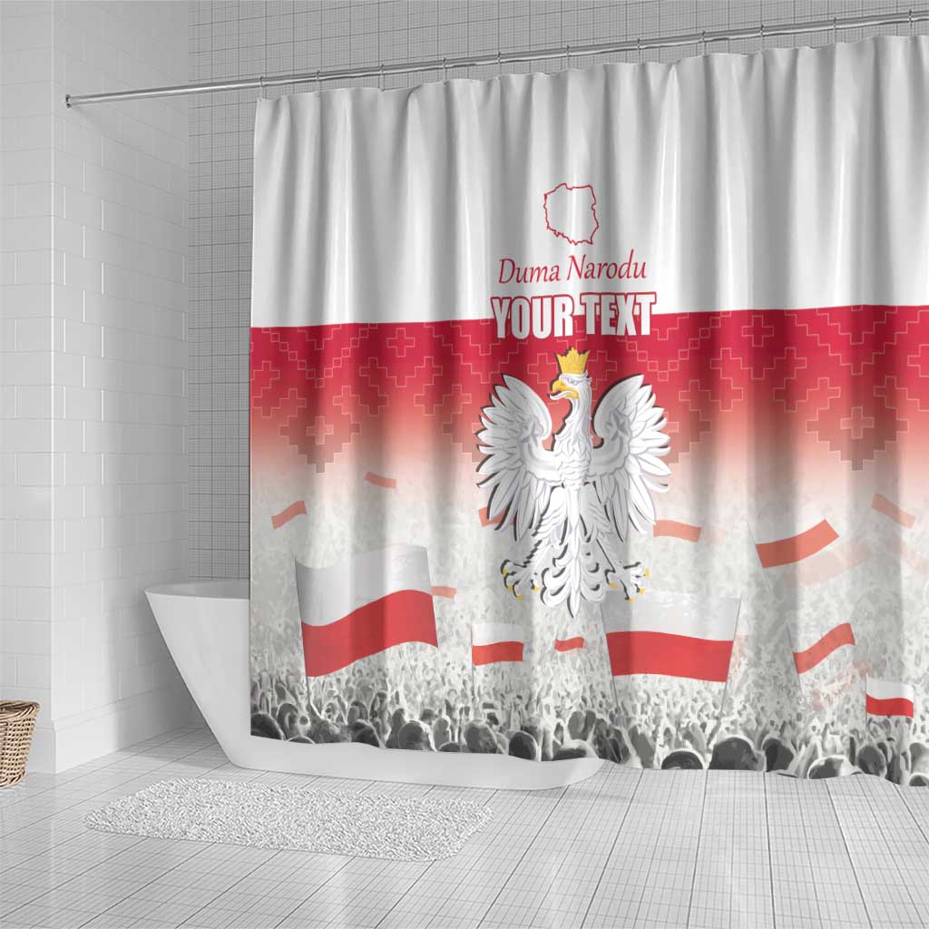 Polish Flag Day Personalized Shower Curtain Duma Narodu 2nd May LT17